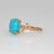 2020s 2.1Ct Sonoran Turquoise Ring With Natural Diamond Accents: Solid 14k Gold, Size 6.75 For Sale - Image 5 of 8