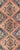 Vintage Oushak rug from Turkey with Medallions in salmon pink and blue. Keivan Woven Arts / rug isa-3361, country of...