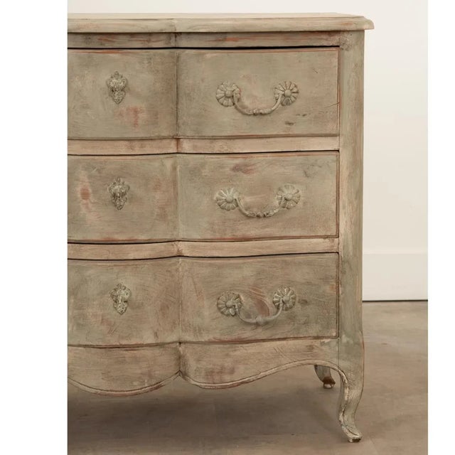 French Provincial French 20th Century Louis XV Style Painted Commode For Sale - Image 3 of 12