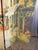 Vintage Double-Sided Parisian Street Scene Canvas 4-Panel Room Divider Screen For Sale - Image 4 of 12