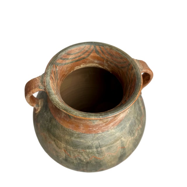 Vintage Hand Painted Pottery For Sale - Image 4 of 7