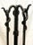 Vintage Hand Forged Iron Rebar Snake Firplace Tool Set- 6 Pieces For Sale - Image 4 of 11