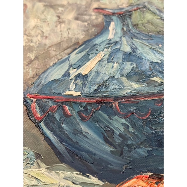 Mid-Century European Impasto Still Life on Canvas by Dutch Artist William Stam For Sale - Image 15 of 16
