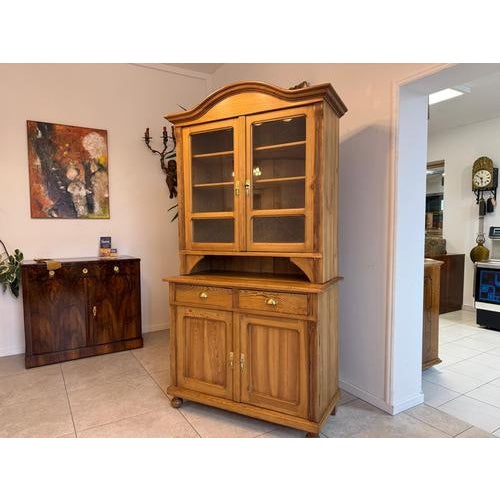 Antique Art Nouveau Kitchen Cabinet in Spruce, 1920s For Sale - Image 15 of 15