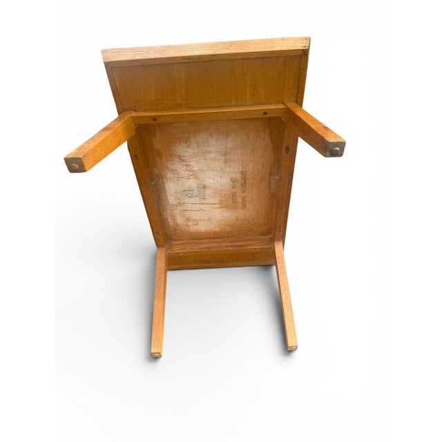 Mid Century Modern Rare 1952 Lane Alta Vista Style No. 47 Two-Tier Oak End Tables – Pair For Sale - Image 9 of 12