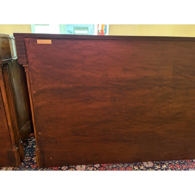 English Pair of 2002 Michael Taylor Designs #0322 “Saintsbury” Sideboards With Diana/Antiqued Tobacco Finish For Sale - Image 3 of 12