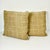 A lovely pair of contemporary Americana Window Pane Decorative Pillows. They feature a tweed fabric in a tan and white....