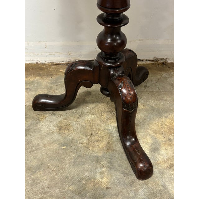 Antique English Mahogany Wine Table For Sale In Naples, FL - Image 6 of 6