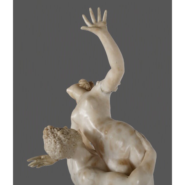 White Italian Carved Marble Sculpture Depicting "The Abduction of the Sabine Women" After Giambologna For Sale - Image 8 of 10