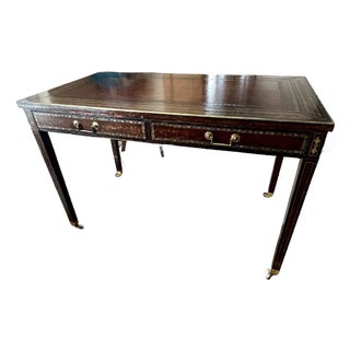 Vintage Maitland-Smith Leather Topped Writing Desk For Sale