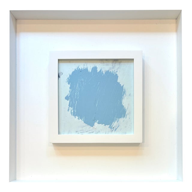 Sarah Trundle, Contemporary Abstract Framed Painting, "Softly" For Sale