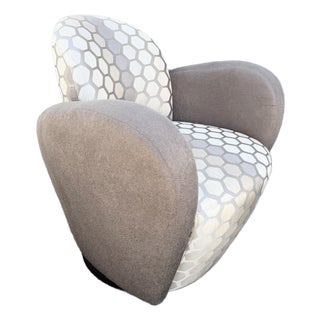 Postmodern Michael Wolk for Weiman Swivel “Miami Chair” For Sale