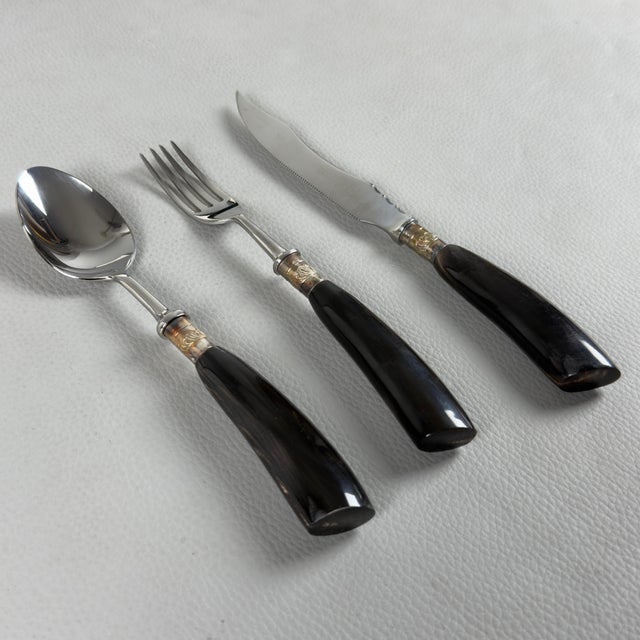 English Cutlery Set from Samuel Peace, Set of 18 For Sale - Image 6 of 12