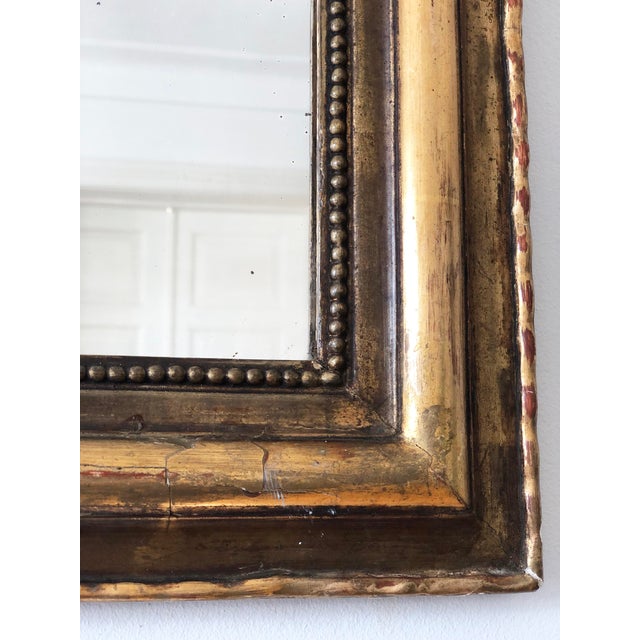 French Large Antique French Louis Philippe Giltwood Mirror – Late 19th Century For Sale - Image 3 of 10