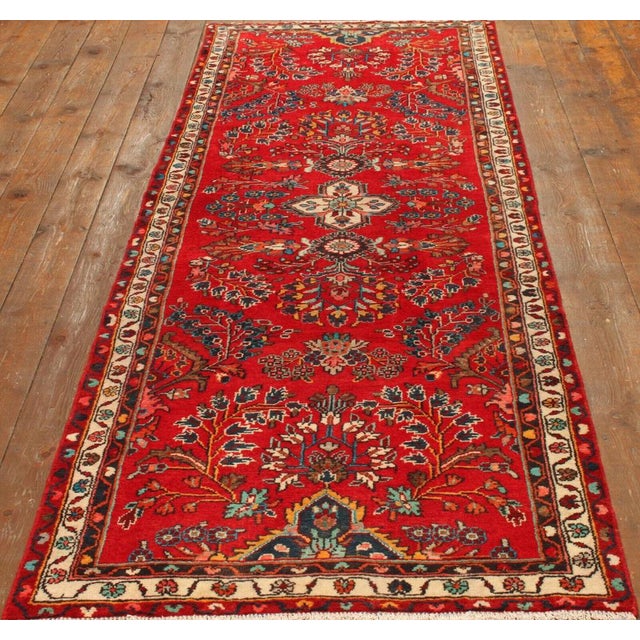 Red Middle Eastern Hand-Knotted Rug For Sale - Image 8 of 13