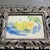 Original 5 x 7 watercolor painting on paper unsigned Overall size with tabletop frame is approximately 7.5 x 9.5