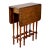 Antique English Walnut Gate Leg Occasional Table, Rectangular, 1920s For Sale