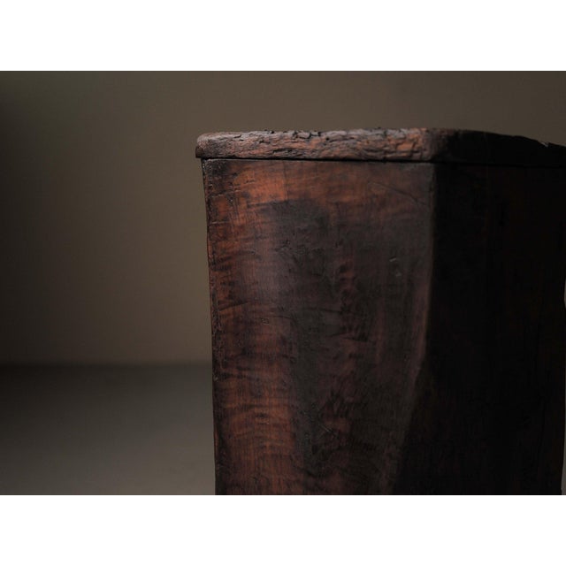 19th Century Primitive Tree Trunk Cabinet in Chestnut, France For Sale - Image 13 of 18