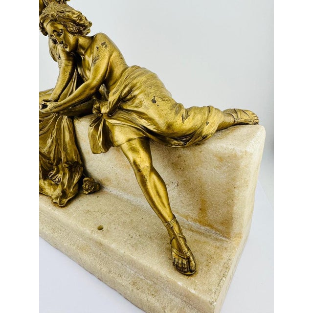 Late 19th Century Carl Kauba, 1890s, Bronze on Marble For Sale - Image 5 of 18