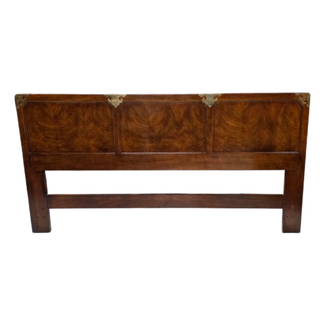 Vintage Henridon Furniture King Size Chinoiserie Headboard For Sale
