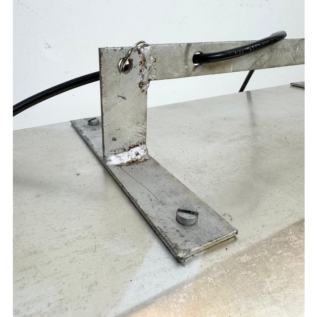 Large Industrial Factory Pendant Lamp in Silver from Elektrosvit, 1970s For Sale - Image 16 of 18