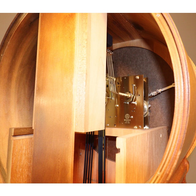 Howard Miller Curved Front Grandfather Clock (Model 610-934) For Sale - Image 18 of 18