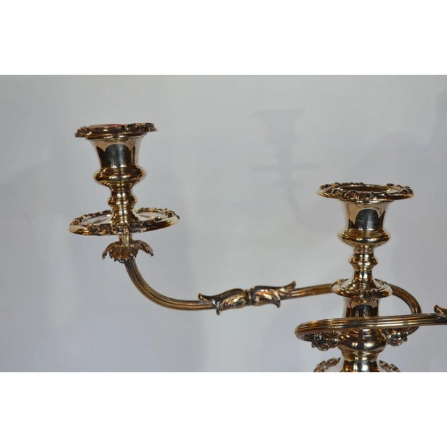 Silver Early 20th Century Twisted Silver Candelabras- a Pair For Sale - Image 8 of 11