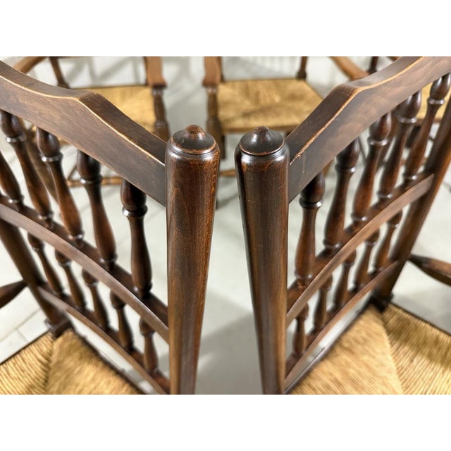 Lancashire Dining Armchairs, 1890s, Set of 6 For Sale - Image 12 of 18