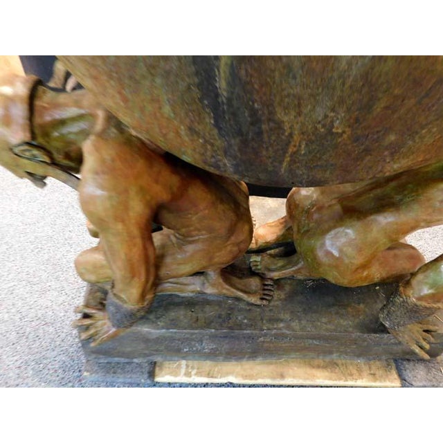 Renzo "The Stone of Relationship" Bronze Sculpture Hand Signed For Sale In Denver - Image 6 of 13