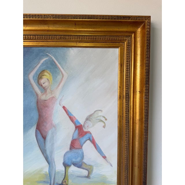 1980’s Jerry F. Stone “Velvet Dancer” Oil on Canvas Painting, Framed For Sale In Miami - Image 6 of 12