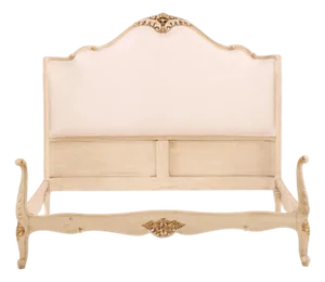 A French Louis XV Style Painted Full Size Bed, C. 1930.