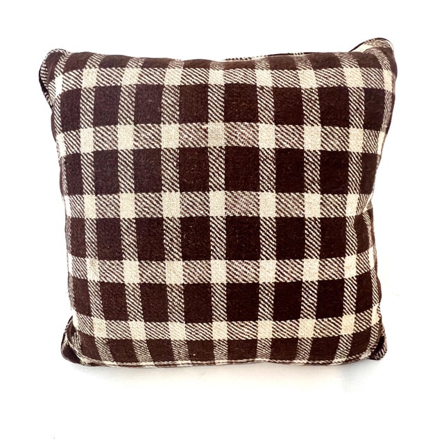 Late 20th Century Antique Jerga Throw Pillows - A Pair For Sale - Image 5 of 10