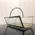 Alessandro Albrizzi Vintage Brass & Glass Magazine Rack Holder For Sale - Image 4 of 11