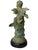 20th Century Continental Verdigris Bronze Putto Riding Fish Sculpture For Sale - Image 4 of 11