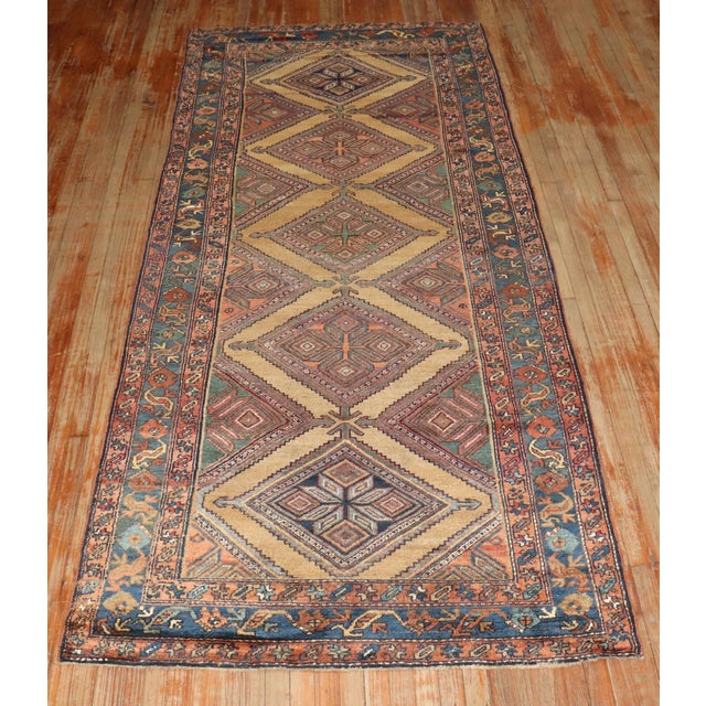 Early 20th Century Zabihi Collection Tribal Persian Kurd Camel Runner For Sale In New York - Image 6 of 6