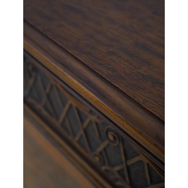 Burger-Klein Vintage Walnut French Carved Chest or Dresser For Sale - Image 10 of 18