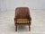 Brown Danish Leatherette Armchair with Teak Legs, 1970s For Sale - Image 8 of 18