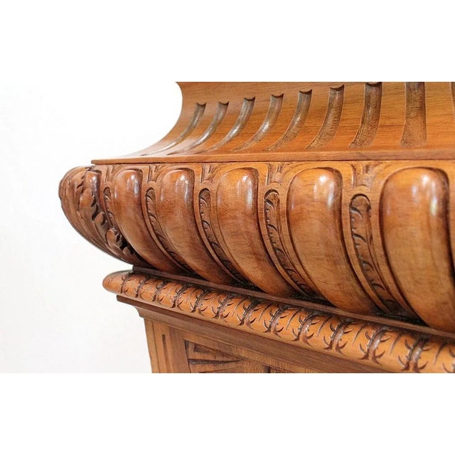 Neo-Gothic Style Solid Walnut Sheath, Late 19th Century For Sale - Image 15 of 18