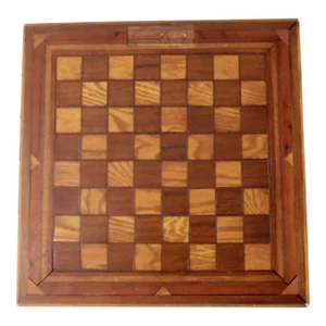 Antique Wood Chessboard