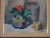 Traditional Mid 20th Century Floral Geranium Still Life Oil Painting For Sale - Image 3 of 5