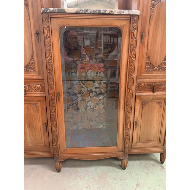 Art Deco Dining Room Set in Finely Carved Walnut, Set of 9 For Sale - Image 17 of 18