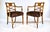 Regency Armchairs in Velvet by Thomas Hope, Burl Wood, X-Back Design For Sale - Image 13 of 13