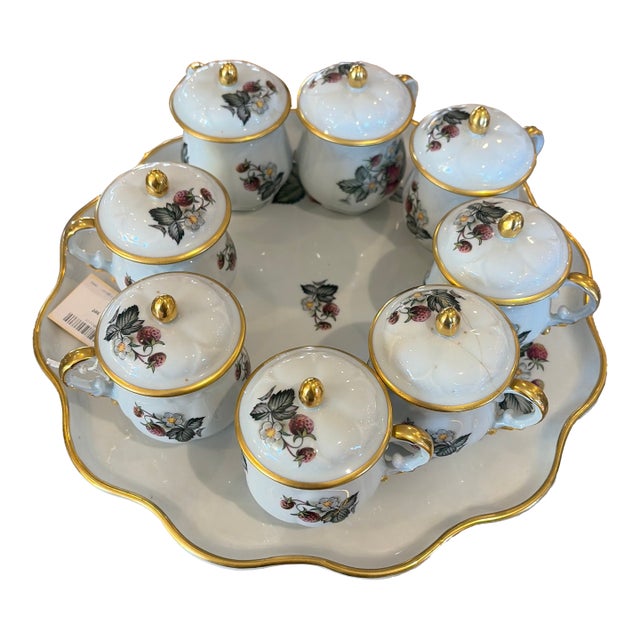 18th Century Limoges Pots De Crème Set For Sale