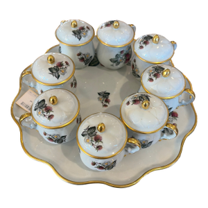 18th Century Limoges Pots De Crème Set