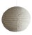 Small Round Japanese-Style Rattan and Natural Linen Pendant Light, 1980s For Sale