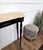 Mid-Century Italian Wood Brass Wall Console Table with Marble Top, 1950s For Sale - Image 9 of 10