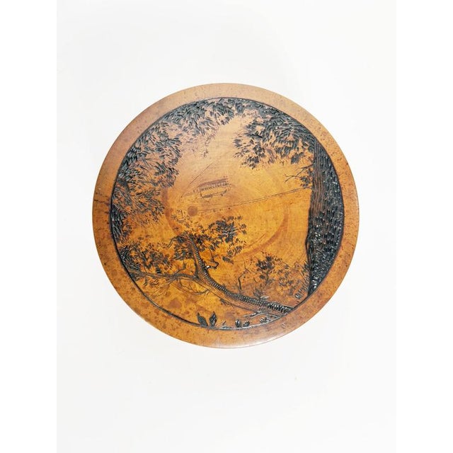 Round Wooden Box, France, 1950s For Sale - Image 6 of 18