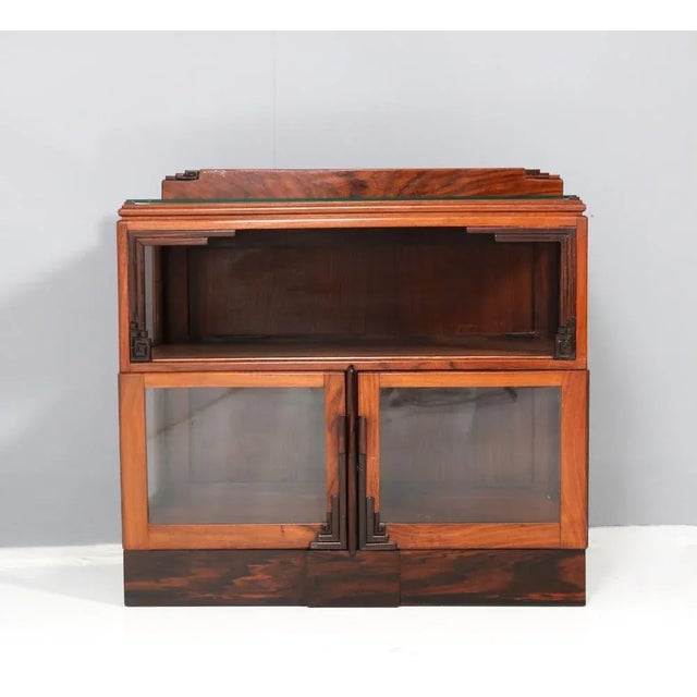 Art Deco Amsterdamse School Tea Cabinet from Padouk, 1920s For Sale - Image 7 of 10