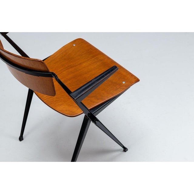 Pyramid Dining Chairs by Wim Rietveld for Ahrend De Cirkel, Netherlands, 1960s, Set of 4 For Sale - Image 10 of 13