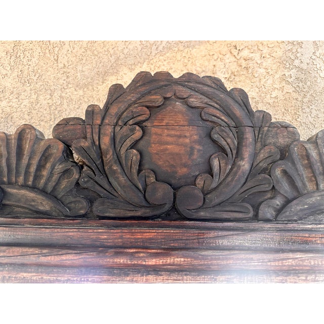 American 19The Enchanted Wooden Mirror For Sale - Image 3 of 7